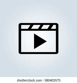 video icon cinema sign