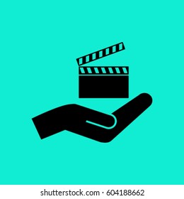 video icon cinema sign