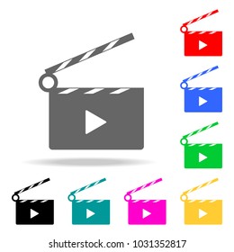 video icon cinema sign. Elements in multi colored icons for mobile concept and web apps. Icons for website design and development, app development on white background