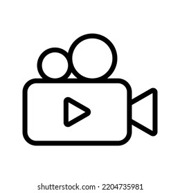 Video icon. cinema sign, vector illustration