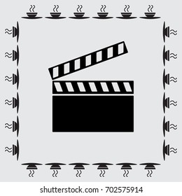 video icon, cinema sign vector illustration