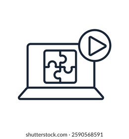 Video icon collection .design style with background
