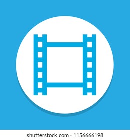 Video icon colored symbol. Premium quality isolated film element in trendy style.