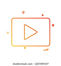 Video icon design vector