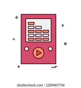 Video icon design vector