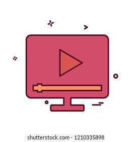 Video icon design vector