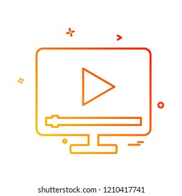 Video icon design vector