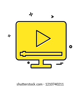 Video icon design vector