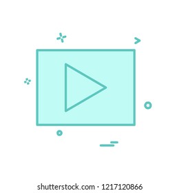 Video icon design vector