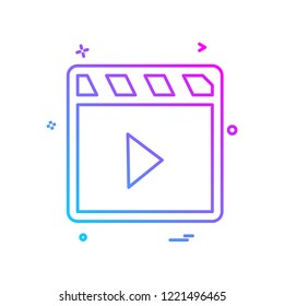 Video icon design vector