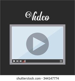 video icon design, vector illustration eps10 graphic 