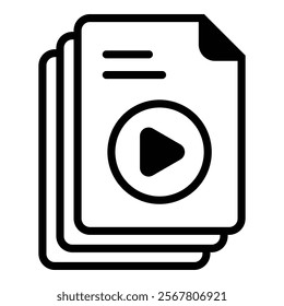 Video Icon Element For Design