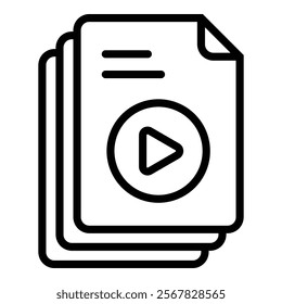 Video Icon Element For Design