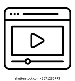 Video Icon Element For Design