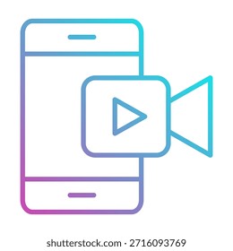 Video Icono Elemento Para El Diseño