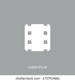Video icon. Flat design style. Vector illustration EPS 10.