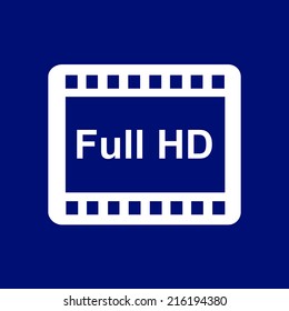 Video icon. Flat design style. Vector EPS 10.