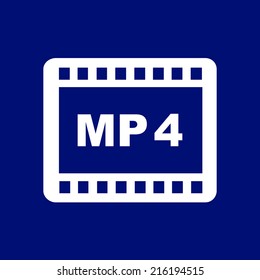 Video icon. Flat design style. Vector EPS 10.