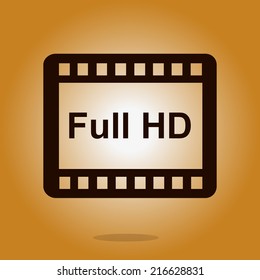 Video icon. Flat design style. Vector EPS 10.