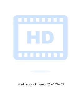 Video icon. Flat design style. Vector EPS 10.