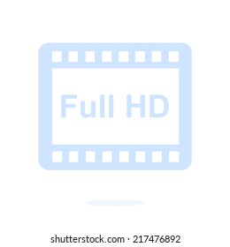 Video icon. Flat design style. Vector EPS 10.