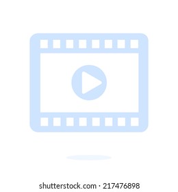 Video icon. Flat design style. Vector EPS 10.