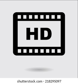 Video icon. Flat design style. Vector EPS 10.
