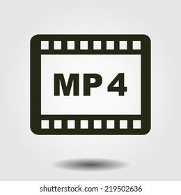 Video icon. Flat design style. Vector EPS 10.