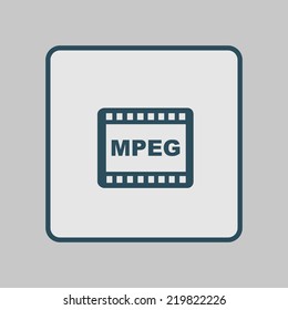 Video icon. Flat design style. Vector EPS 10.