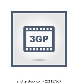 Video icon. Flat design style. Vector EPS 10.