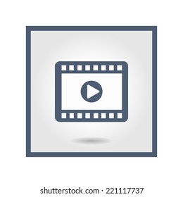 Video icon. Flat design style. Vector EPS 10.