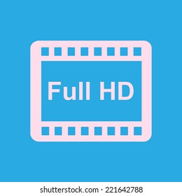 Video icon. Flat design style. Vector EPS 10.
