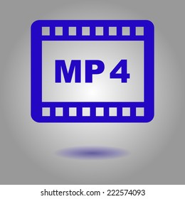 Video icon. Flat design style. Vector EPS 10.