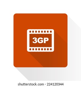 Video icon. Flat design style. Vector EPS 10.