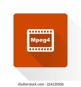 Video icon. Flat design style. Vector EPS 10.