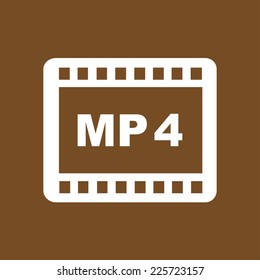 Video icon. Flat design style. Vector EPS 10.