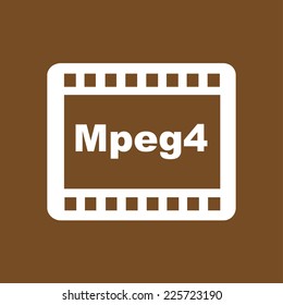 Video icon. Flat design style. Vector EPS 10.