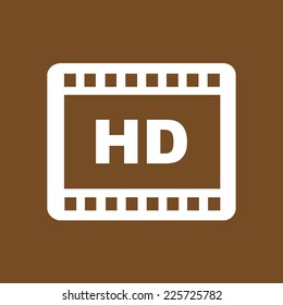 Video icon. Flat design style. Vector EPS 10.