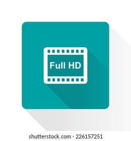 Video icon. Flat design style. Vector EPS 10.