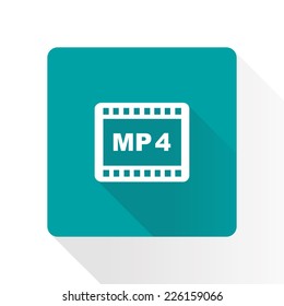 Video icon. Flat design style. Vector EPS 10.