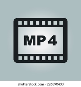 Video icon. Flat design style. Vector EPS 10.