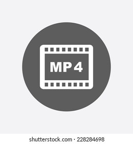 Video icon. Flat design style. Vector EPS 10.