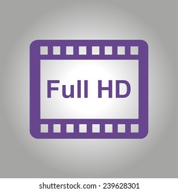 Video icon. Flat design style. Vector EPS 10.