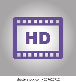 Video icon. Flat design style. Vector EPS 10.