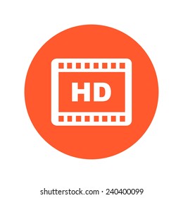 Video icon. Flat design style. Vector EPS 10.