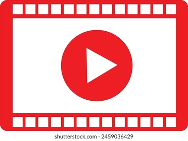 Video-Symbol, Flacher Design-Stil. eps 10