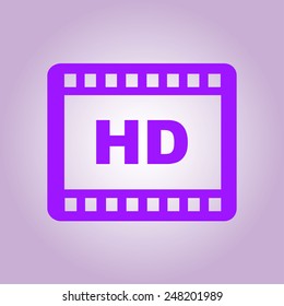 Video icon. Flat design style. Vector EPS 10.