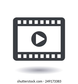 Video icon. Flat design style. Vector EPS 10.