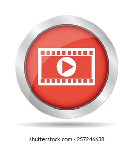 Video icon. Flat design style. Vector EPS 10