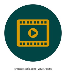Video icon. Flat design style. Vector EPS 10.
